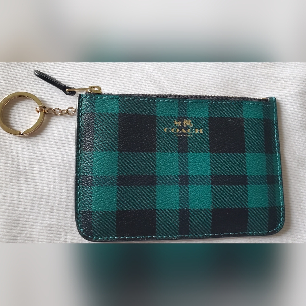 COACH Green/Black Coin Purse